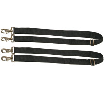WeatherBeeta Ersatz-Beinriemen, elastisch, 2 Druckkn   pfe, schwarz, Paar
