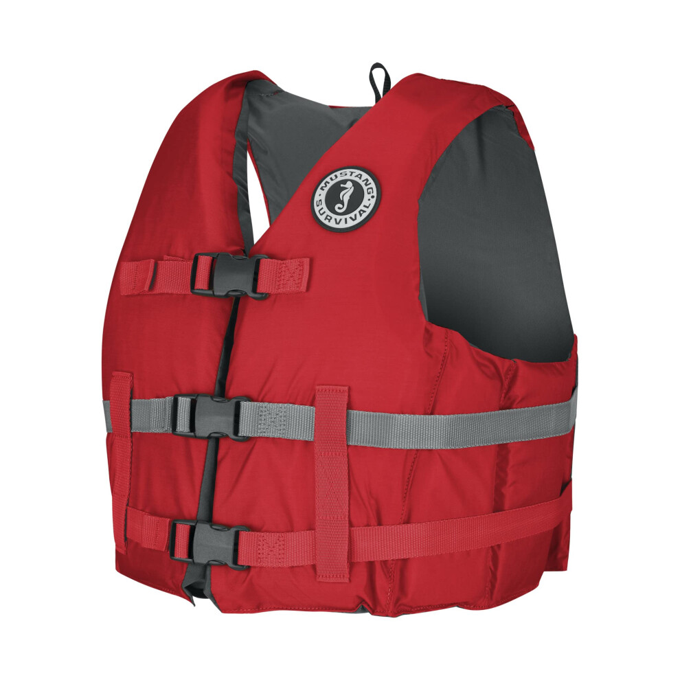 Mustang Survival - Gilet de sauvetage en mousse Livery Sport pour adulte (rouge - XL/XXL)