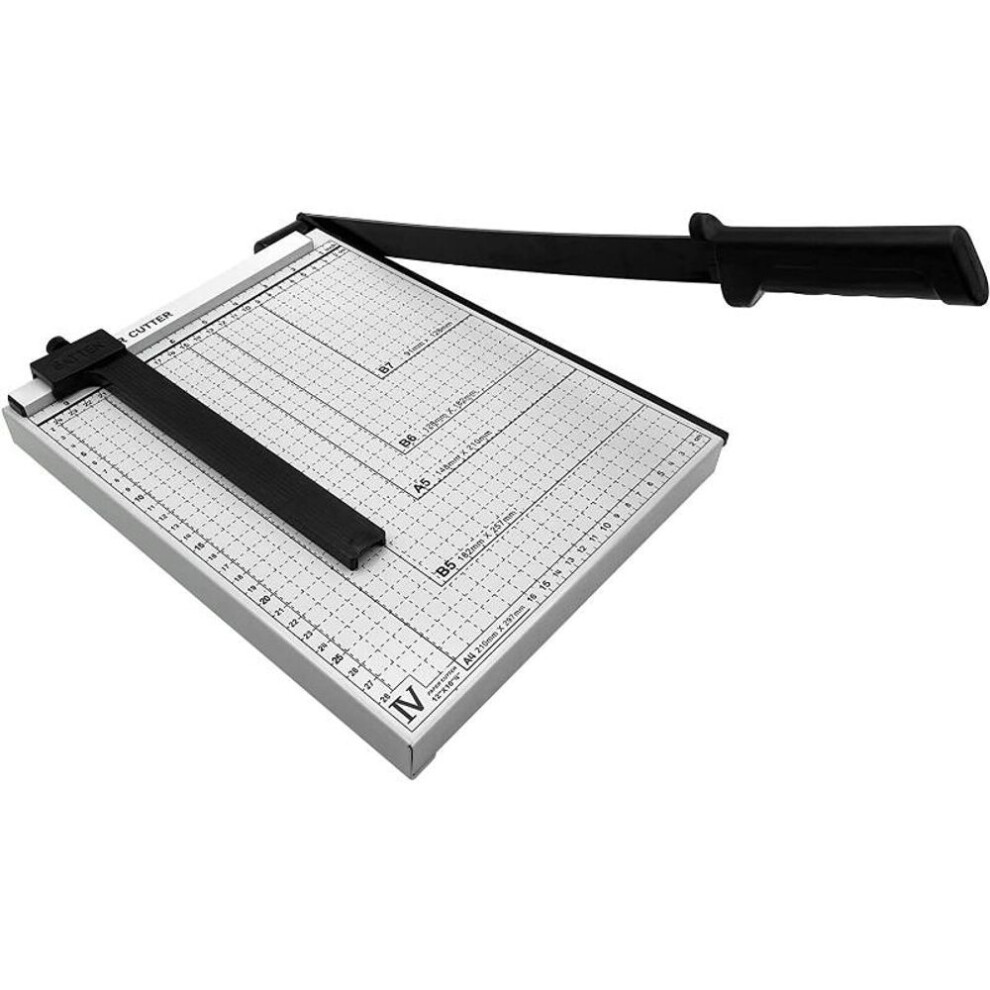 (white) A4 Wood Bar Paper Knife A4 Paper Knife Manual Paper Cutter A4 Paper Cutter Paper Cutter Office A4 Paper Cutter, Guillotine Paper Trimmer 12 Inch Cut