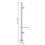 (316 Material) Stainless Steel Railing 110cm End Post/Glass Fixed Post 2