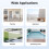 (316 Material) Stainless Steel Railing 110cm End Post/Glass Fixed Post 9