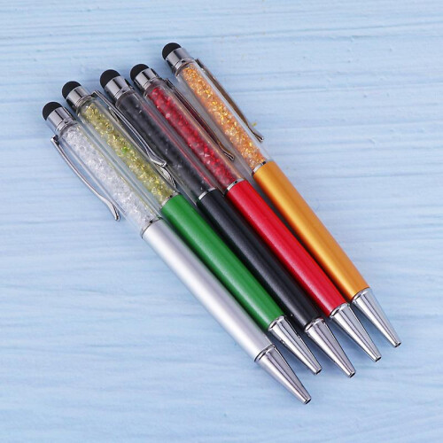(As show, One size) 5pcs Rhinestone Stylus 2