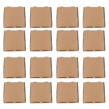 (As show, One size) 25pcs Mini Pizza Boxes Miniature Cardboard Box Pizza Corrugated Board Case