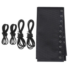 (As show, One size) 1 Set Durable Practical Chair Replacement Fabric with Bungee Cord Kits
