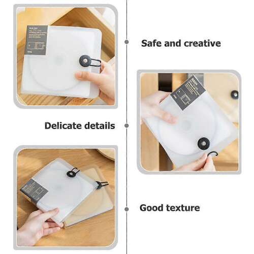 (As show, One size) CD Case Binder 12-Capacity CD Storage Book CD Storage Container CD Organizer 2