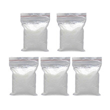 (As show, One size) 5packs 80g White Sand Multifunction Aquarium Sand Decoration for Fish Tank Home Garden Vase