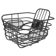 (As show, One size) 1PC Iron Basket Front Handlebar Hanging Basket Bike Storage Basket Bike Accessories
