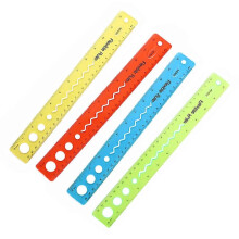 (As show, One size) 4Pcs Household Clear Rulers Convenient Bendable Rulers Wear-resistant Kids Rulers
