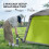 Outsunny (Green) Outsunny Inflatable Camping Tent, Easy Setup 2 Man Tent 4