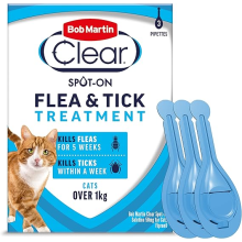 Bob Martin Clear Spot On Flea Treatment for Cats & Kittens