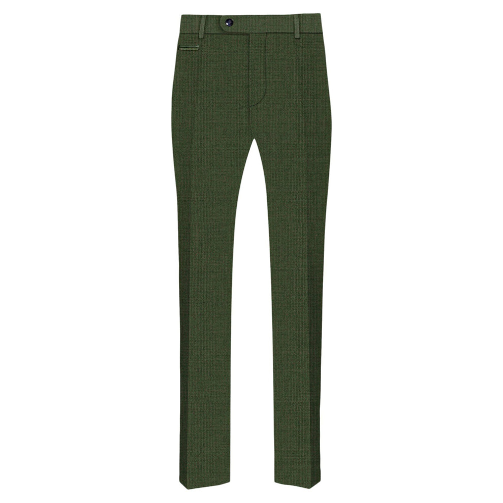 (34R, Green) Boss Mens H-Genius Slim Trousers