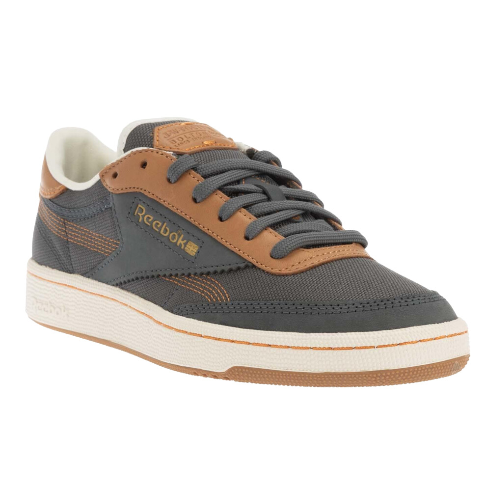 (6 UK, Grey) Reebok Mens Club C 85 Vintage Leather Trainers