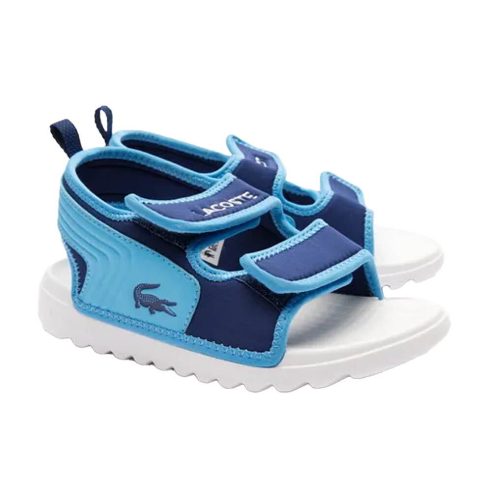 (13 UK Child, Blue/White) Lacoste Childrens/Kids Surukids Sandals