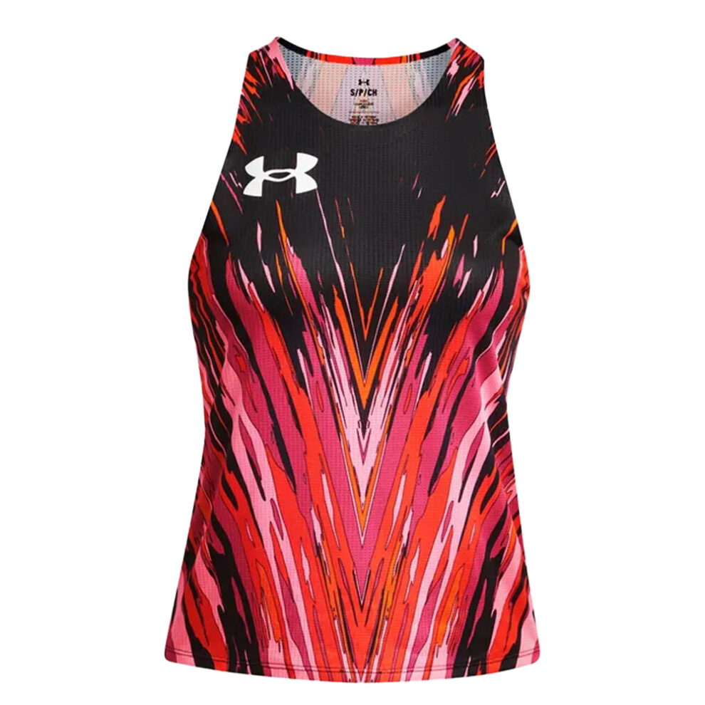 (12 UK, Black) Under Armour Womens/Ladies Pro Runner Tank Top