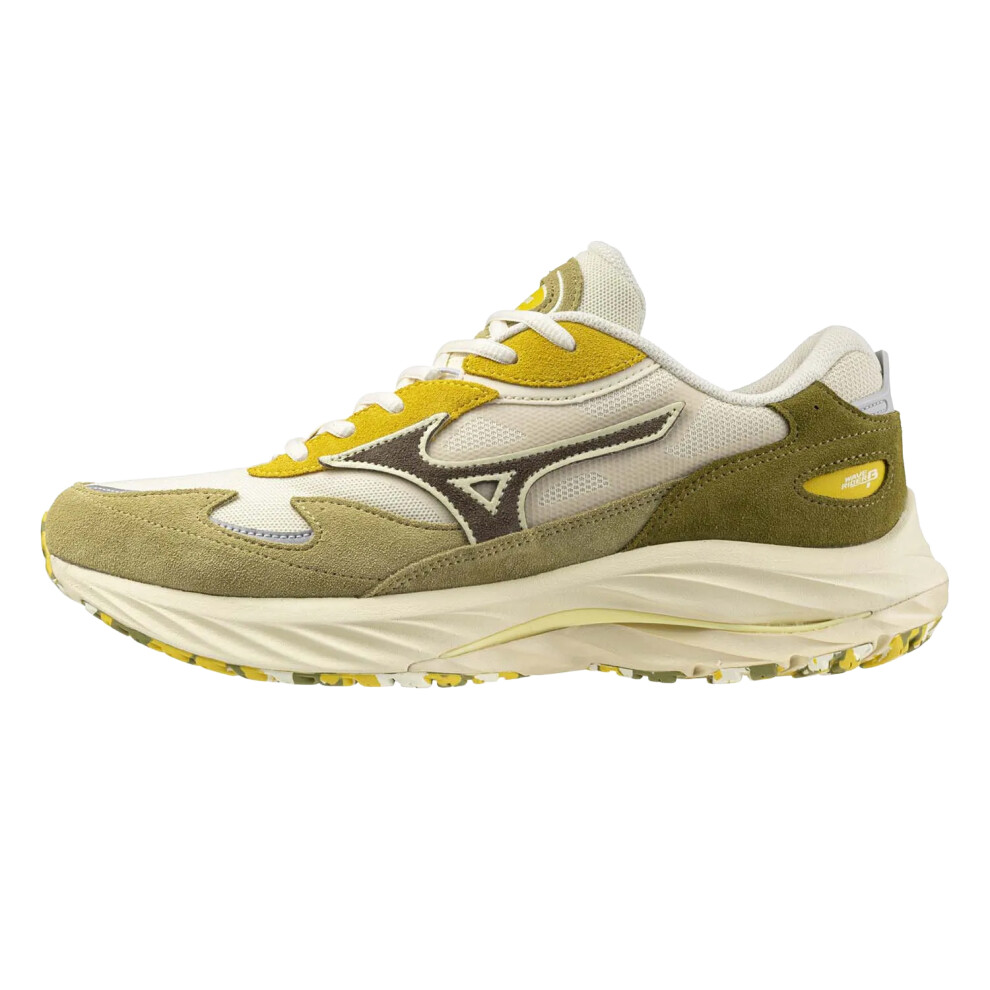 (4 UK, Green) Mizuno Mens Wave Rider Beta Sportstyle Suede Trainers
