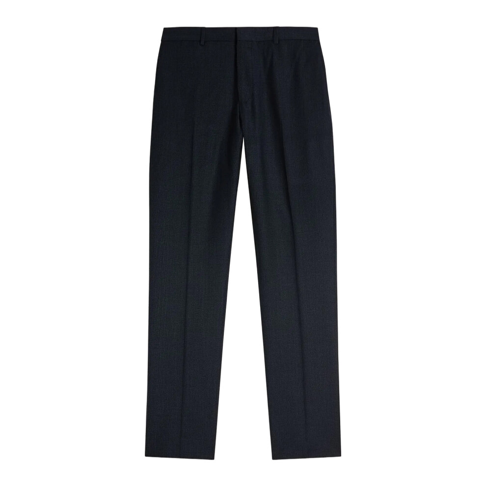 (32R, Navy) Ted Baker Mens Forbyts Puppytooth Trousers