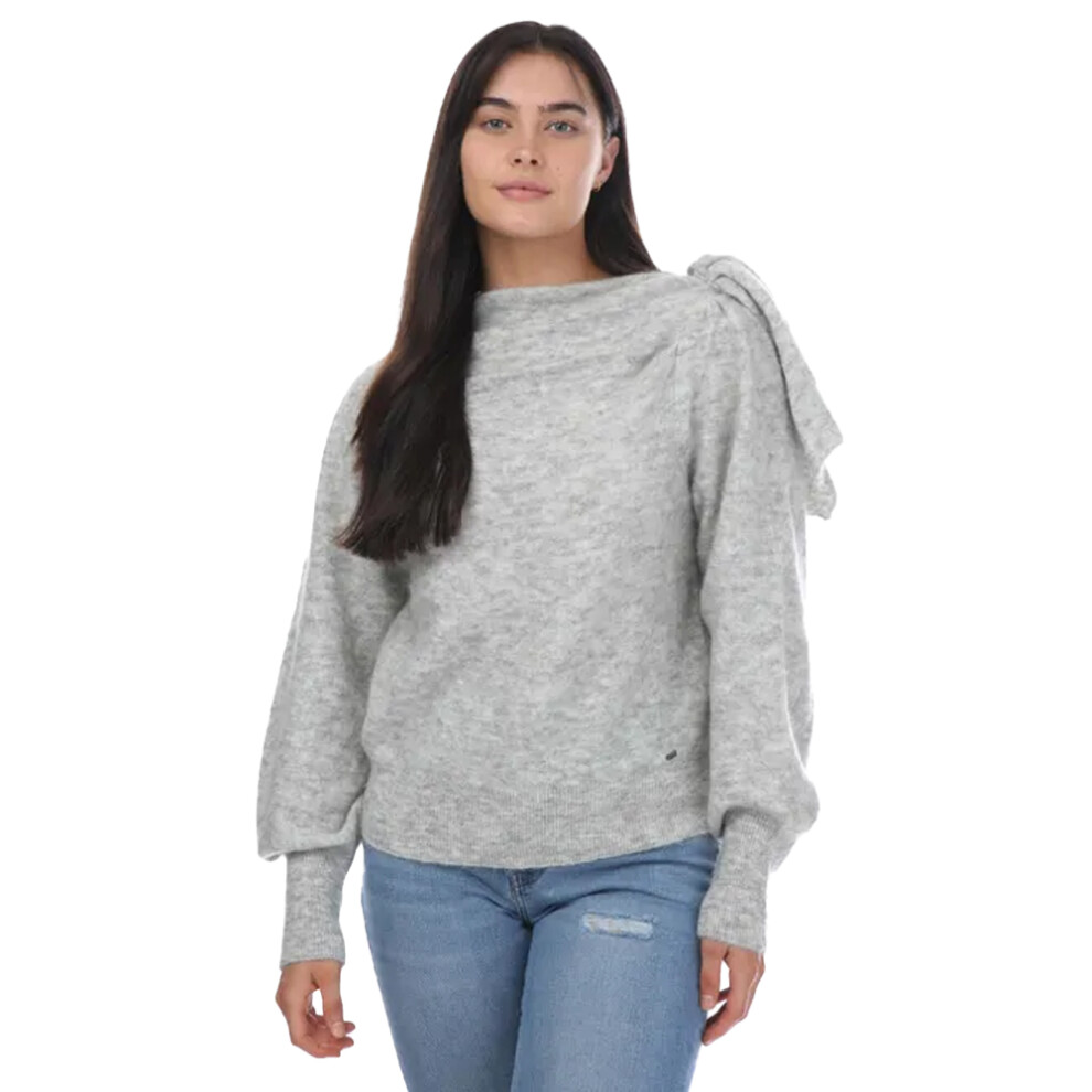 (12 UK, Grey) Ted Baker Womens/Ladies Larbow Bow Embellished Jumper