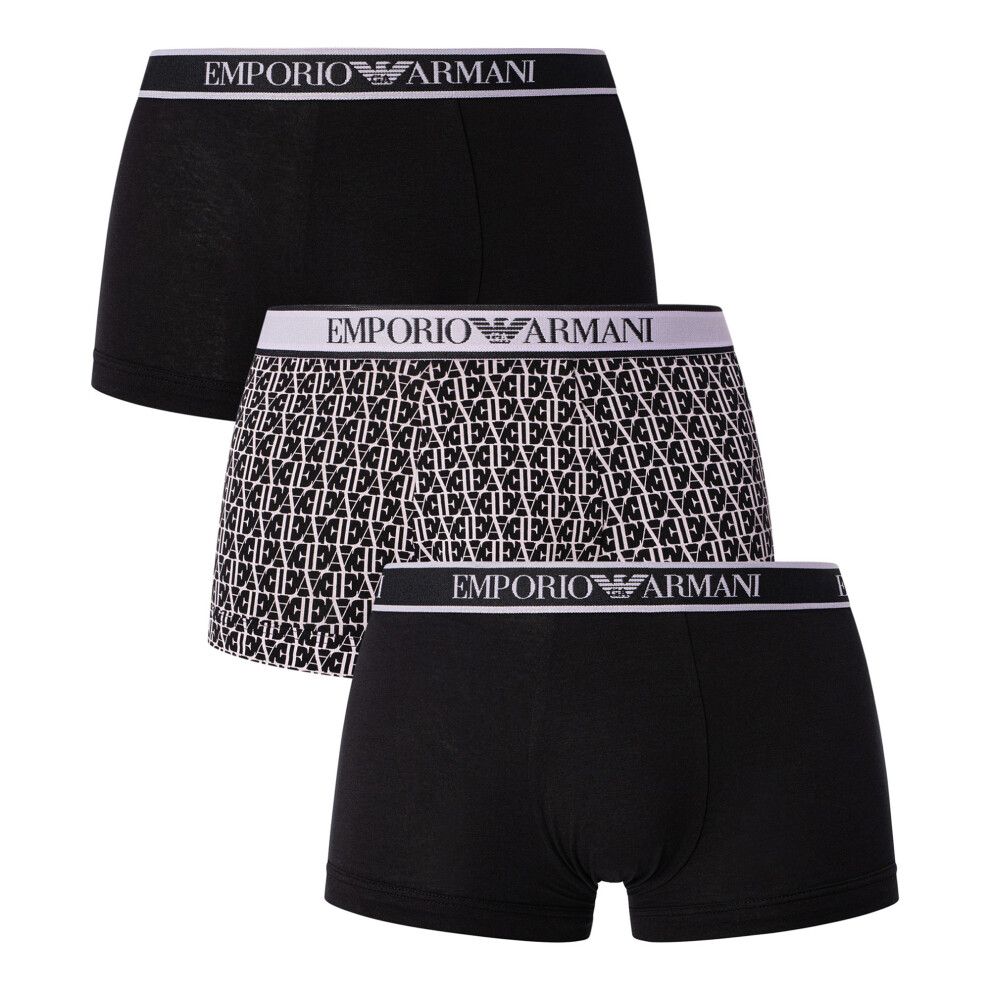 (M, Black) Emporio Armani Mens Boxer Shorts (Pack of 3)