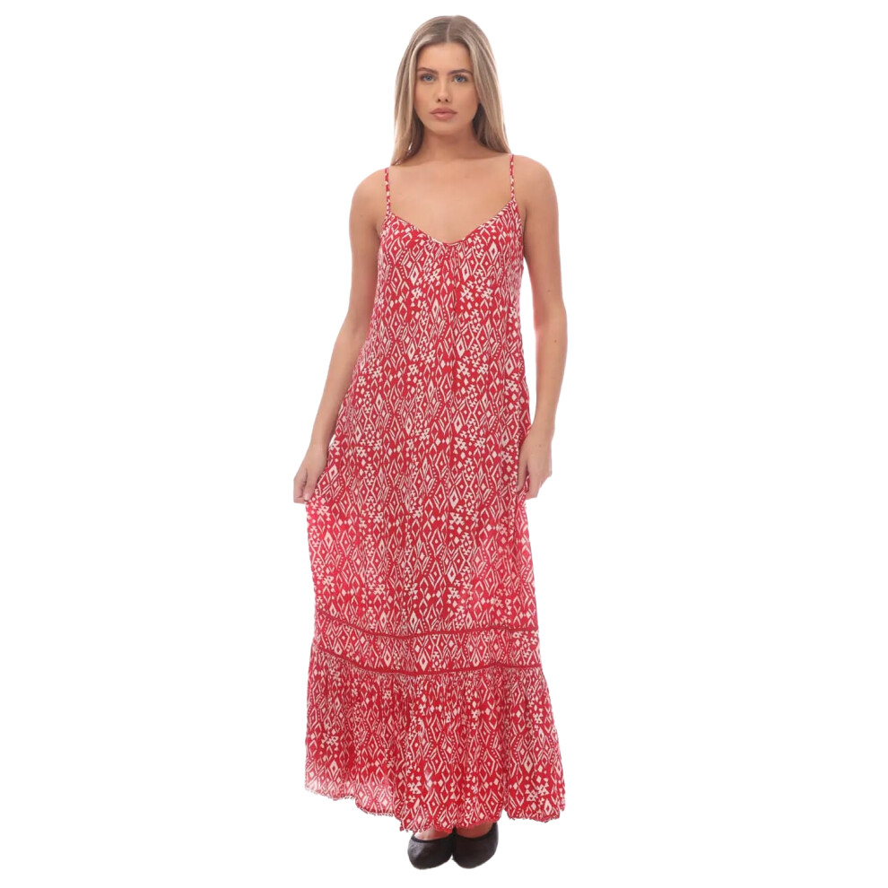 (12 UK, Red) Superdry Womens/Ladies Vintage Cami Beach Maxi Dress