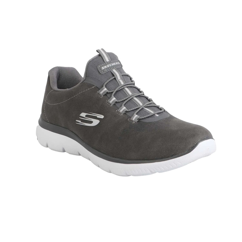 (5 UK, Charcoal) Skechers Womens/Ladies Summits Itz Bazik Trainers