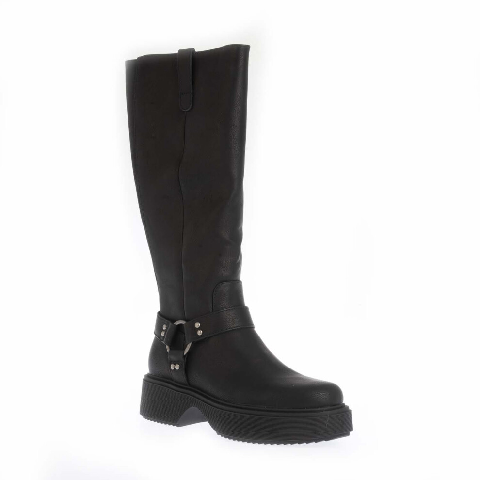 (4 UK, Black) Rocket Dog Womens/Ladies Becca Platform Knee-High Boots
