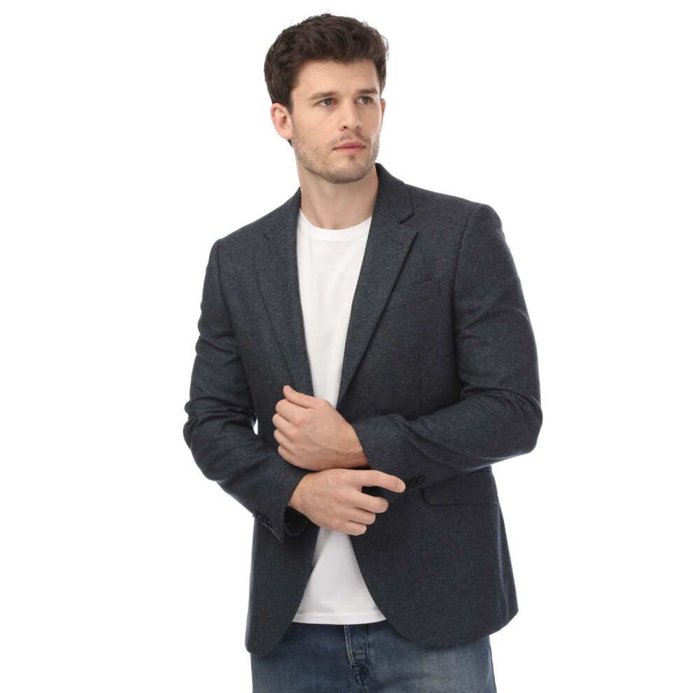 (XL, Navy) Ted Baker Mens Arthurj Wool Blend Suit Jacket