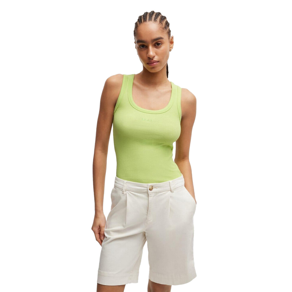 (6 UK, Green) Boss Womens/Ladies C_Ematite Slim Tank Top