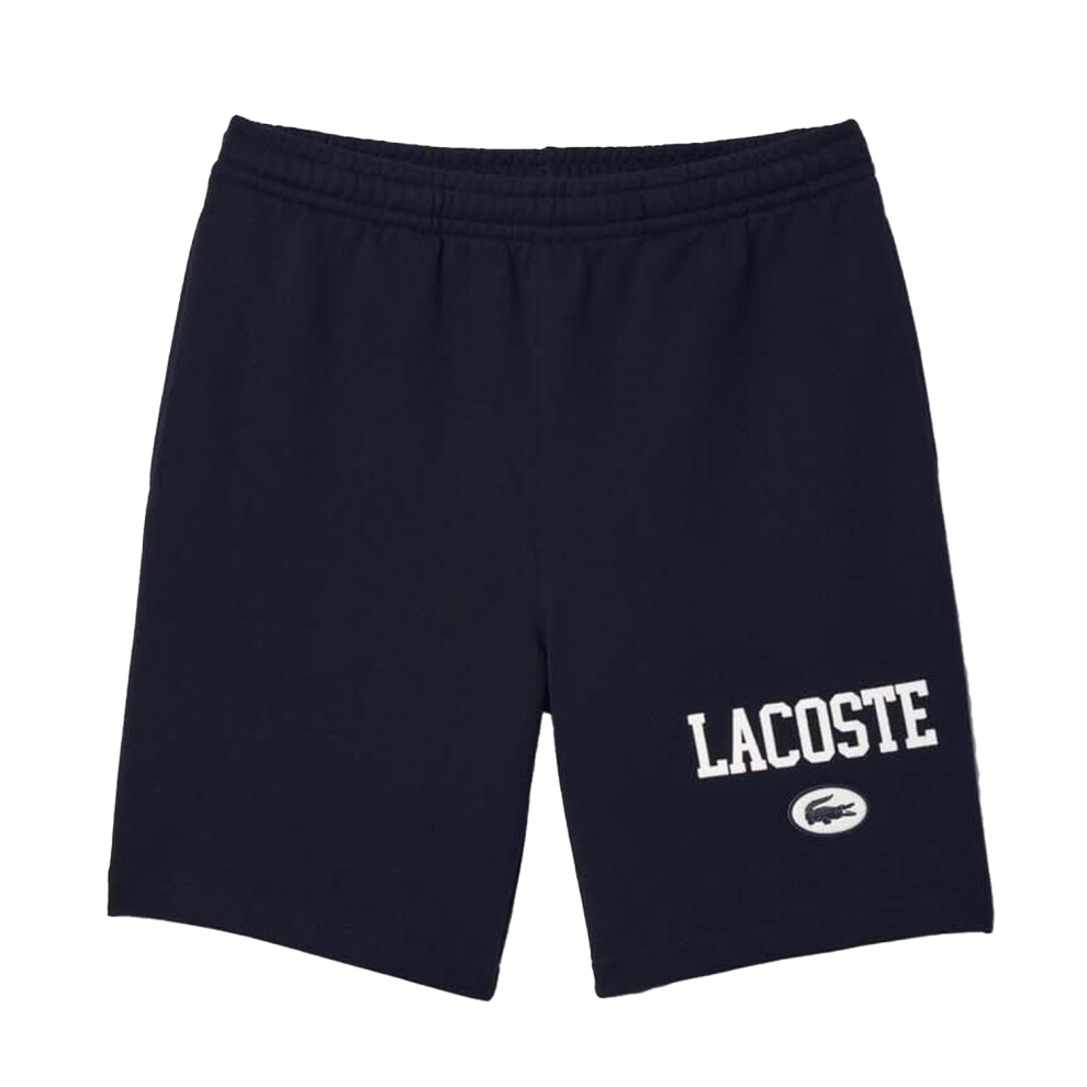 (XS, Navy) Lacoste Mens Logo Regular Sweat Shorts