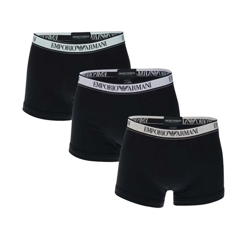 (XL, Black) Emporio Armani Mens Boxer Shorts (Pack of 3)