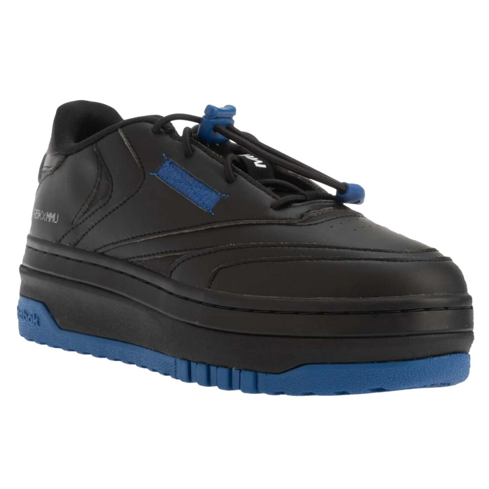 (7.5 UK, Black/Cobalt Blue) Reebok Unisex Adult Club C Milk Makeup Vegan Leather Trainers