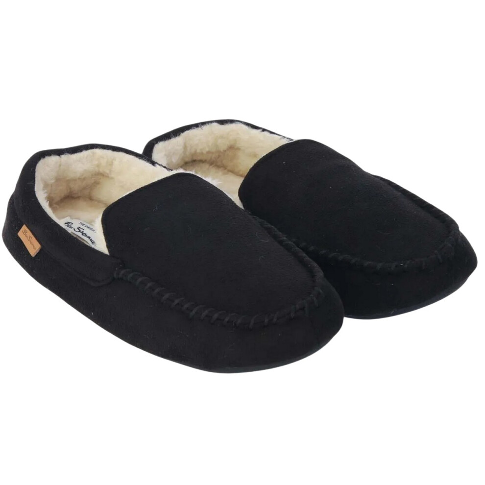 (7 UK, Black) Ben Sherman Mens Casa Cartegena Moccasin Slippers