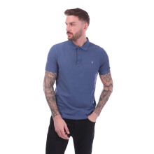 (XXL, Blue) Farah Unisex Adult Hudson Polo Shirt