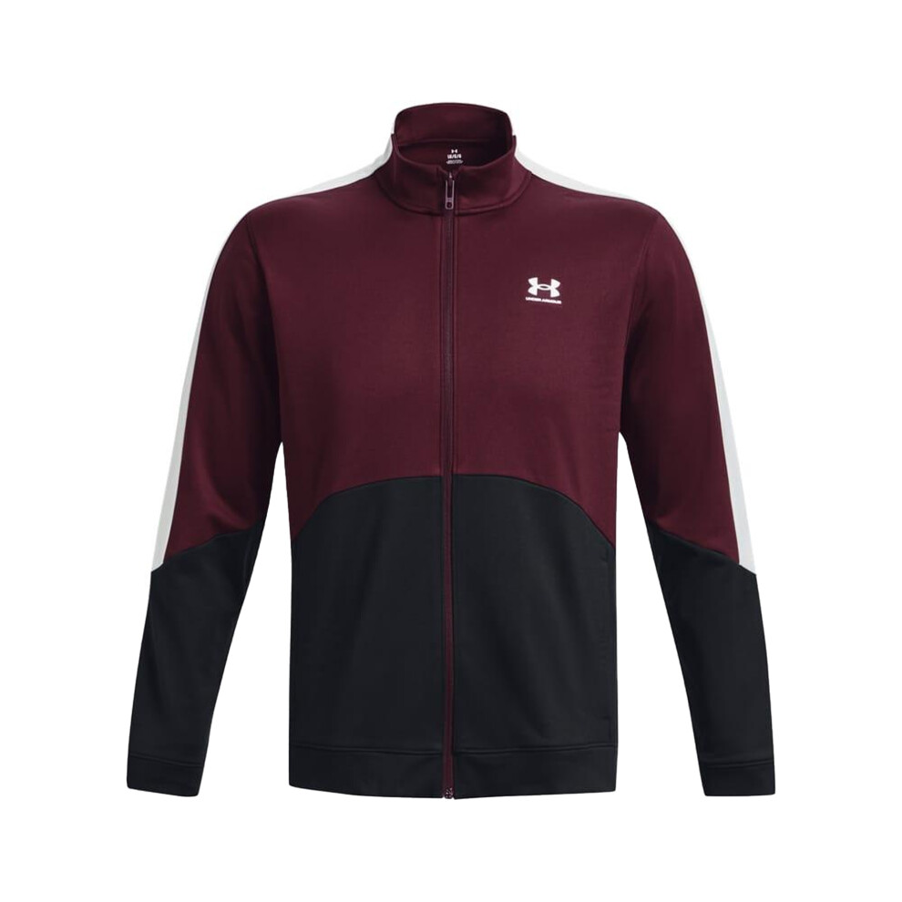 (S, Black) Under Armour Mens Tricot Fashion Track Jacket