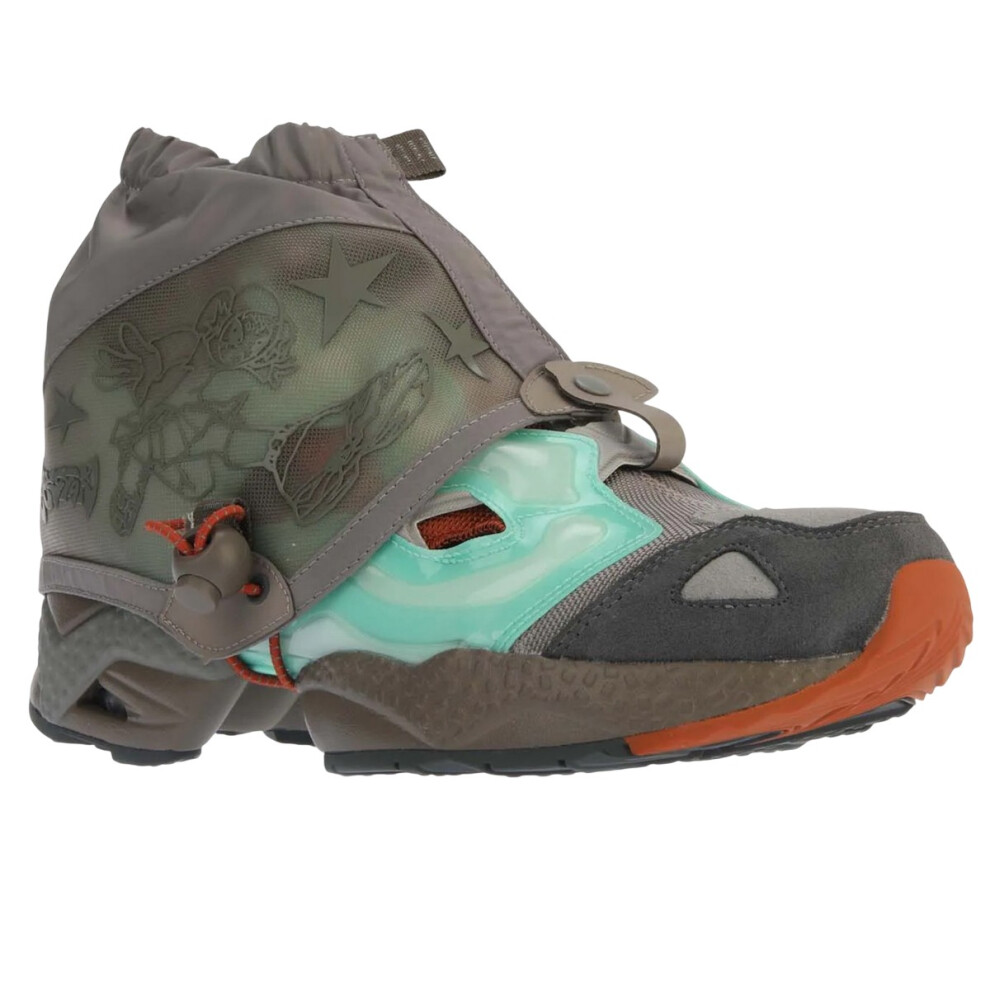 (10 UK, Mint) Reebok Mens Happy99 InstaPump Fury 95 Leather Trainers