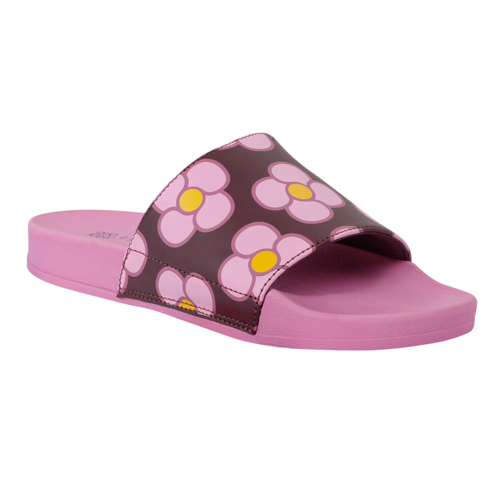 (8 UK, Morello) Regatta Womens/Ladies Orla Kiely Spinning Flower Sliders