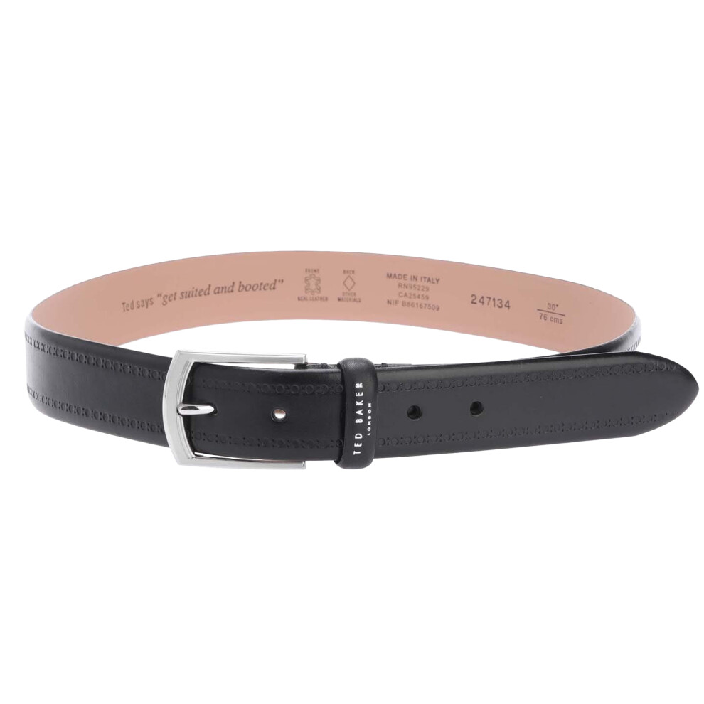 Ted Baker Owill Brogue Detailing Leather Belt
