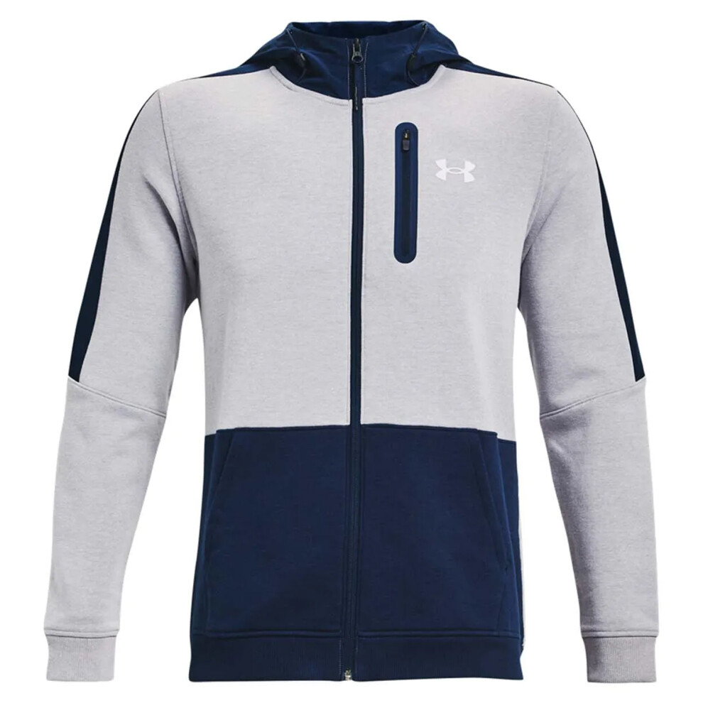 (M, Grey) Under Armour Mens Threadborne Full Zip Hoodie