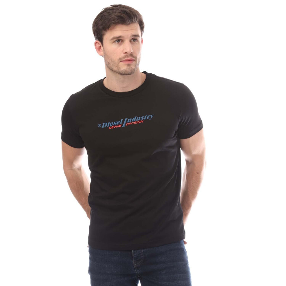 (M, Black) Diesel Mens T Diegor Slim T-Shirt