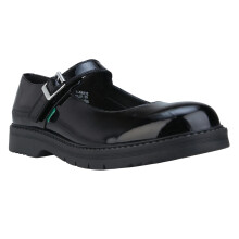 (4 UK, Black) Kickers Womens/Ladies Finley Patent Shoes