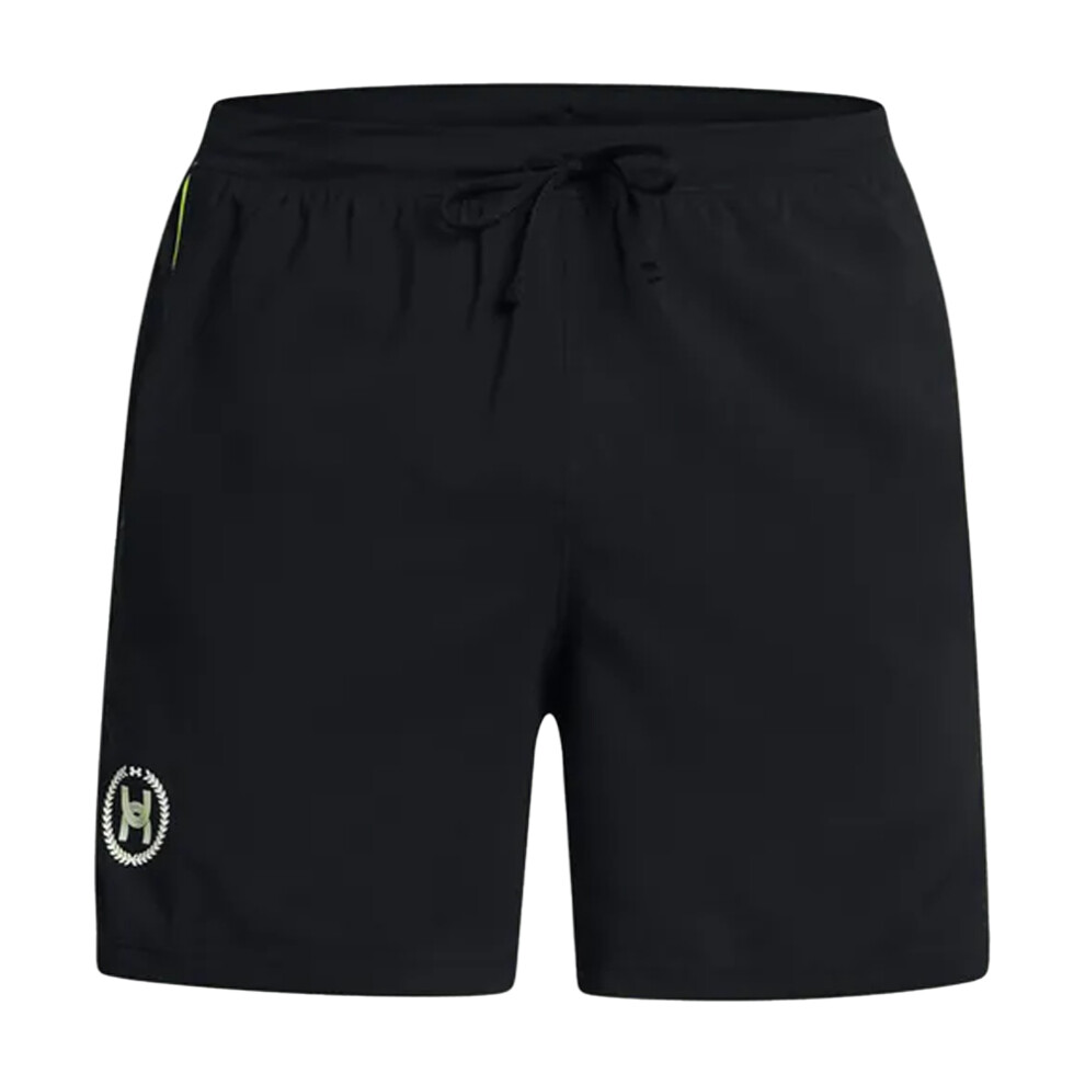 (S, Black) Under Armour Mens Run Anywhere Shorts