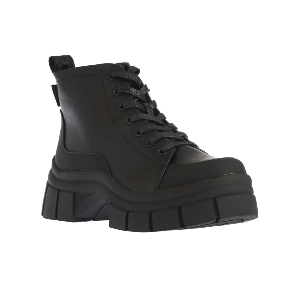 (4 UK, Black) Rocket Dog Womens/Ladies Trusty Lace Up Platform Ankle Boots