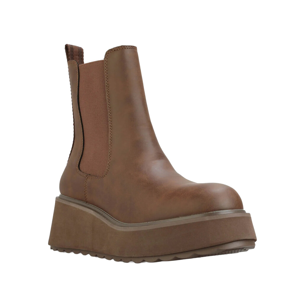 (6 UK, Brown) Rocket Dog Womens/Ladies Heyday Platform Chelsea Boots