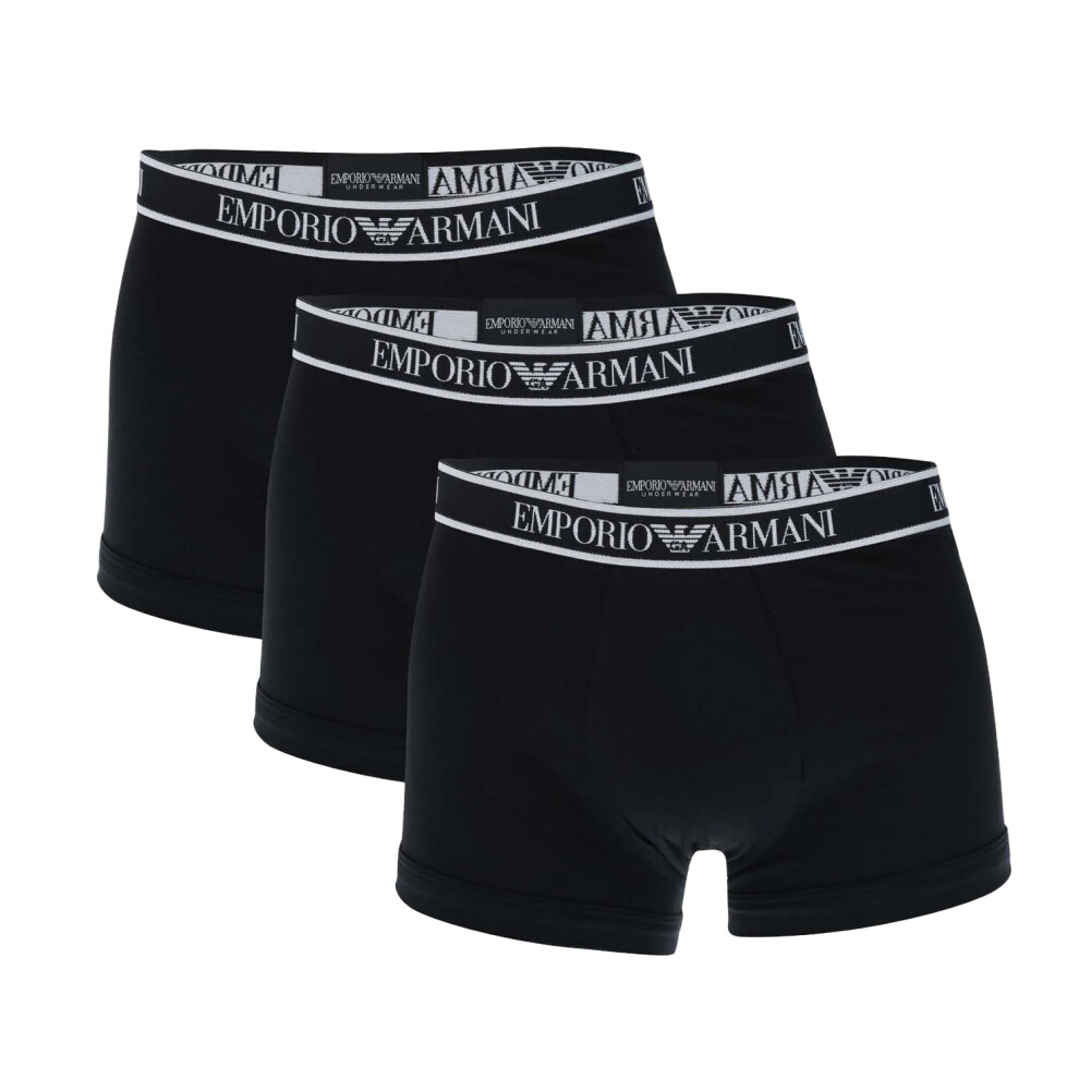 (XL, Black) Emporio Armani Mens Boxer Shorts (Pack of 3)