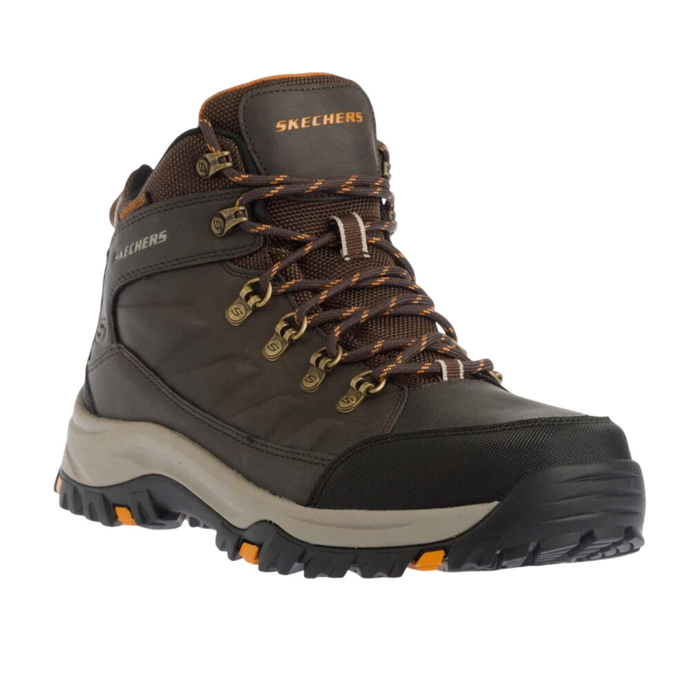 (10 UK, Chocolate) Skechers Mens Relment Dagget Boots