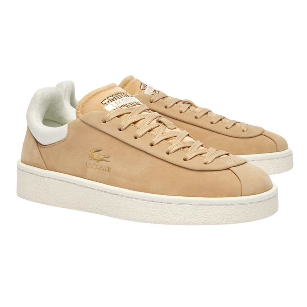 (3 UK, Brown) Lacoste Womens/Ladies Baseshot Premium Suede Trainers