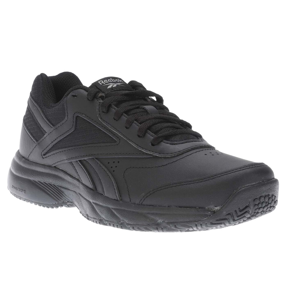 (3.5 UK, Black) Reebok Womens/Ladies Work N Cushion 4.0 Leather Walking Trainers