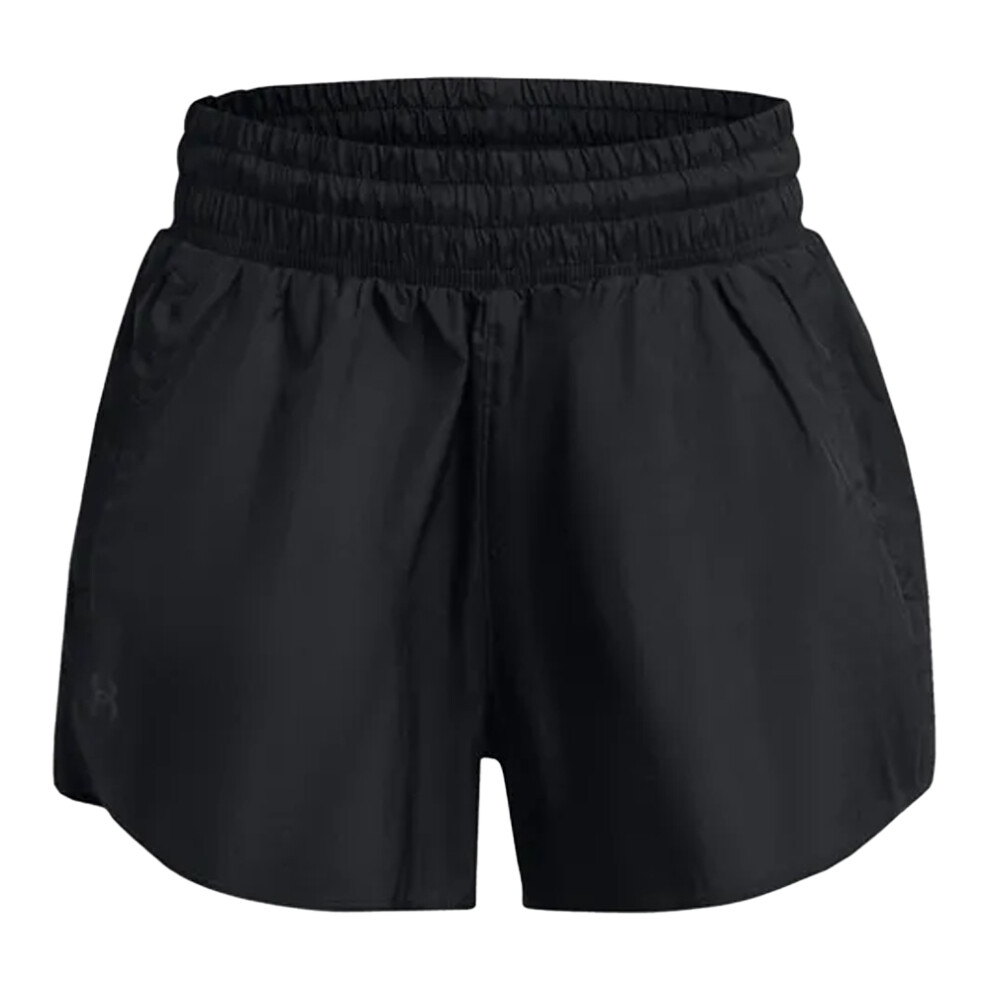 (16 UK, Black) Under Armour Womens/Ladies Crinkle Woven Shorts