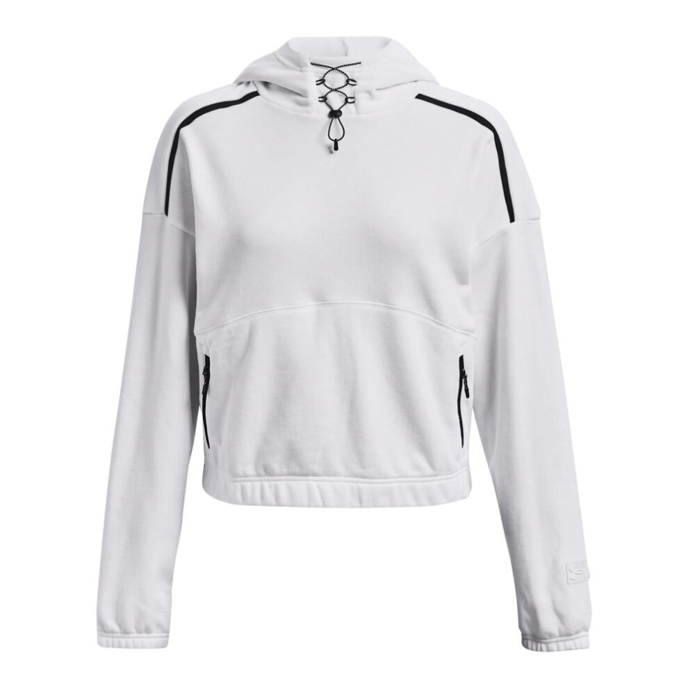 (8 UK - 10 UK, White) Under Armour Womens/Ladies Journey Fleece Hoodie