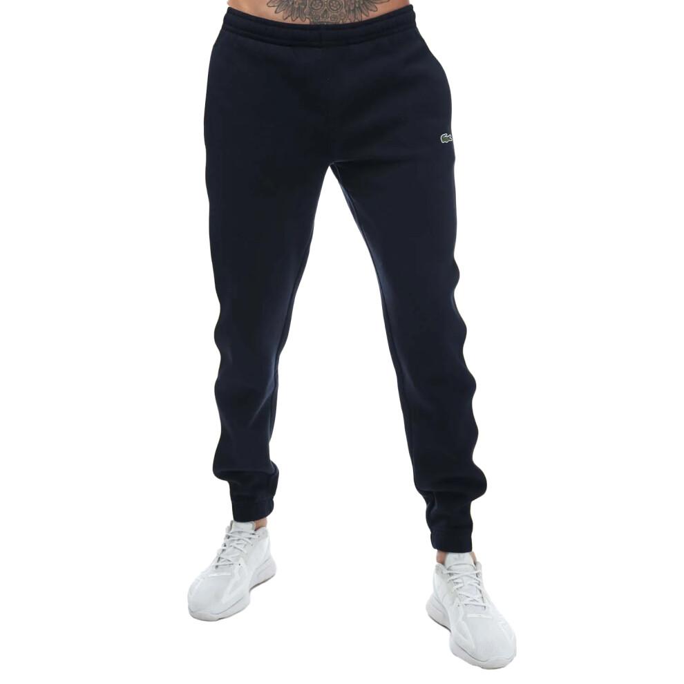 (S, Navy) Lacoste Mens Graphic Sweatpants