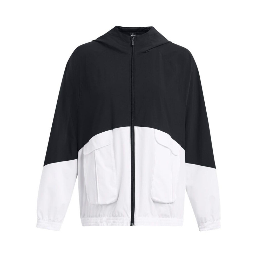 (8 UK, Black) Under Armour Womens/Ladies Cargo Oversized Sport Jacket